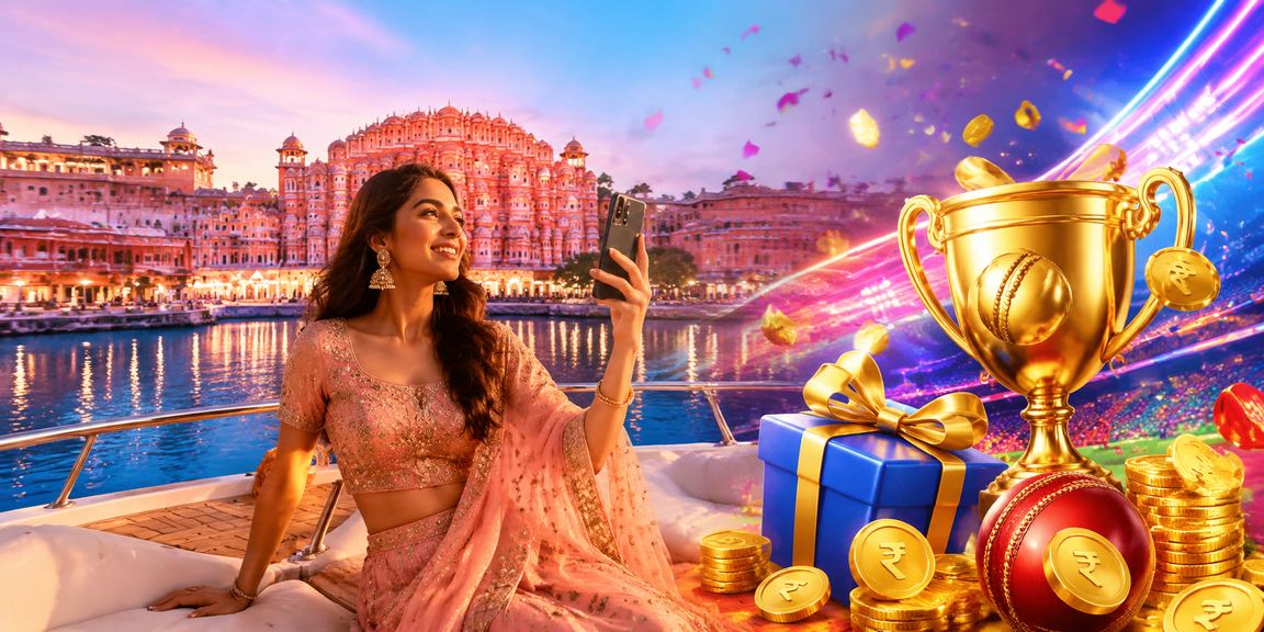 Excited Indian player enjoying cashbacks and bonuses while playing Rummy at 2107