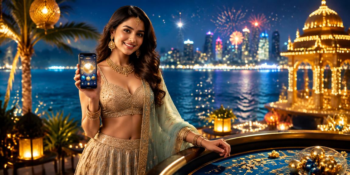Pune city with Diwali festival lights illustrating excitement for lottery